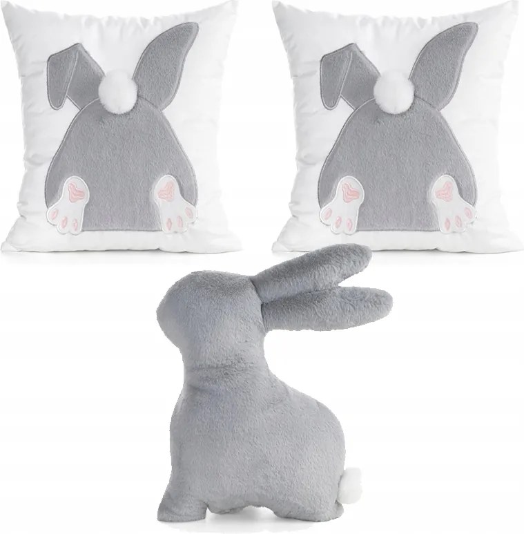 Húsvéti Dekorációs Párnahuzat Szett 45x45 Nyuszi Párna