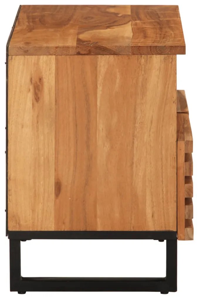 tömör akácfa TV-szekrény 70 x 34 x 46 cm
