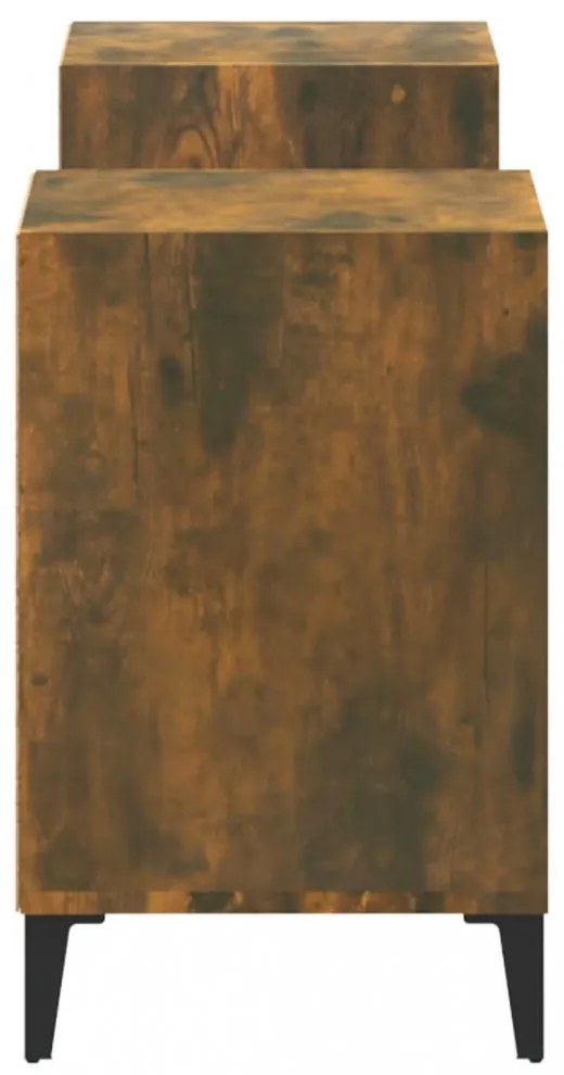 füstös tölgy színű szerelt fa TV-szekrény 160x35x55 cm