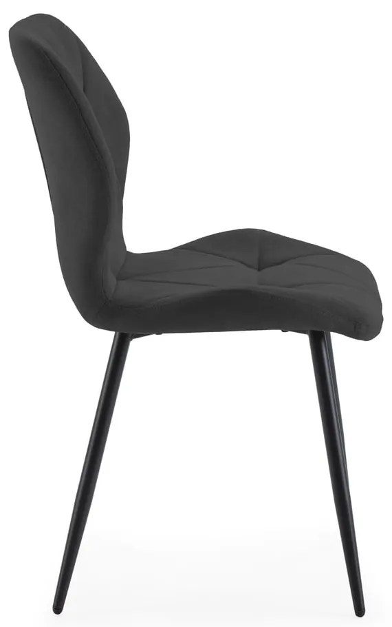Fekete étkezőszék szett 4 db-os Luna – Marckeric