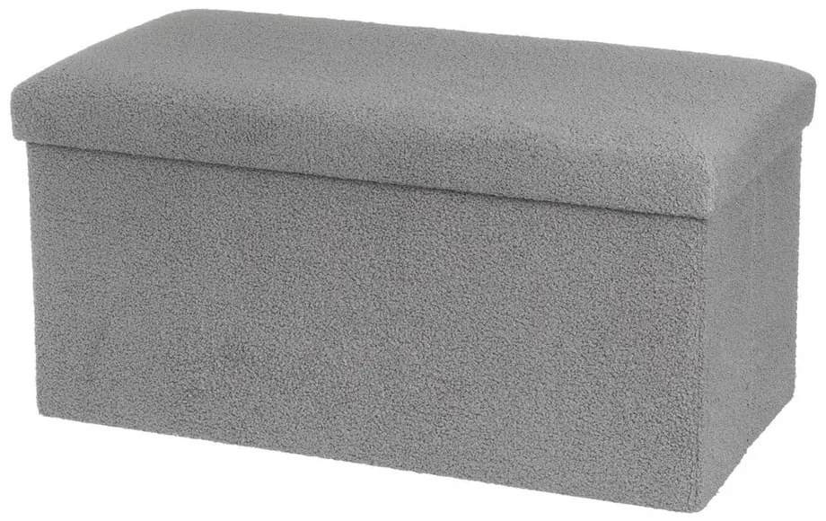 Szürke buklé puff Folding – Casa Selección