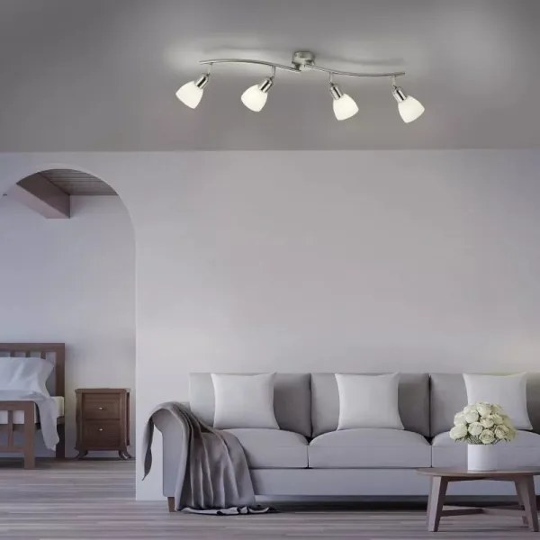 JUST LIGHT. 11954-55 - Spotlámpa KARO 4xE14/40W/230V matt króm