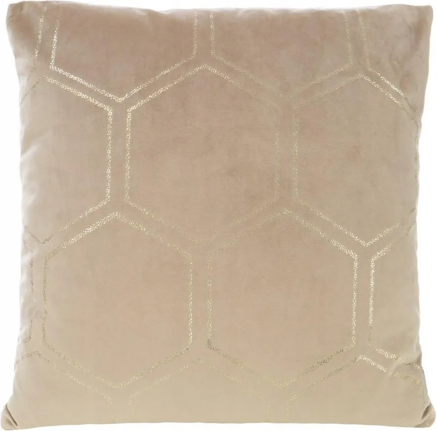 Párnahuzat 45x45 bézs arany méhsejt