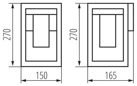 Kanlux 34980 - Kültéri fali lámpa VIMO 1xE27/15W/230V IP44 fekete