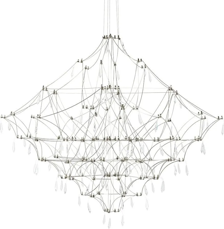 KING HOME MSE1501100209 CONSTELATION Modern Led Függesztett Lámpa Ezüst LED IP20