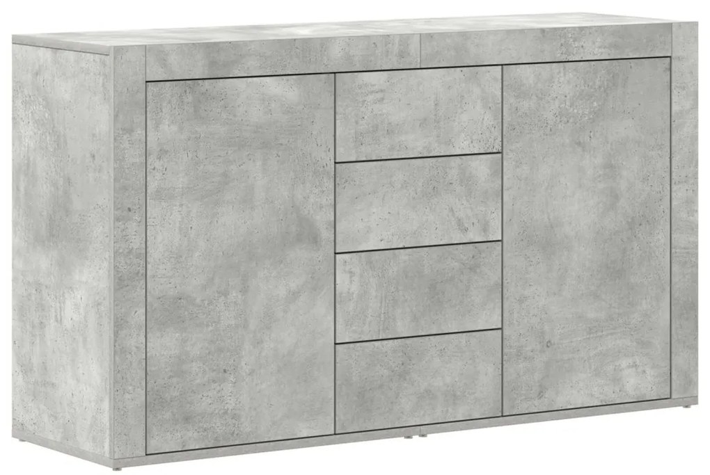 Oldalszekrény Beton Szürke Műanyag-fa 120 x 36 x 69 cm Tárolás