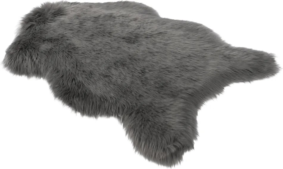 Műszőrme, szürke, 60x90, EBONY TYP 5