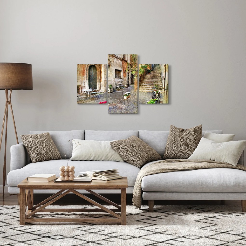 Kép - Róma régi utcái (90x60 cm)