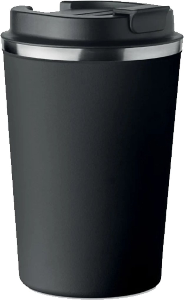 Prémium termo bögre Fekete elegáns teás kávéhoz 350ml KT_037