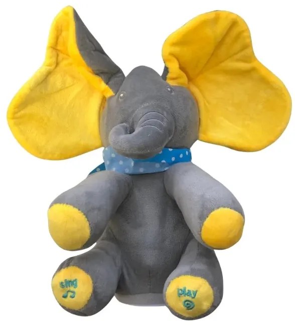 Interaktív éneklő elefánt - yellow