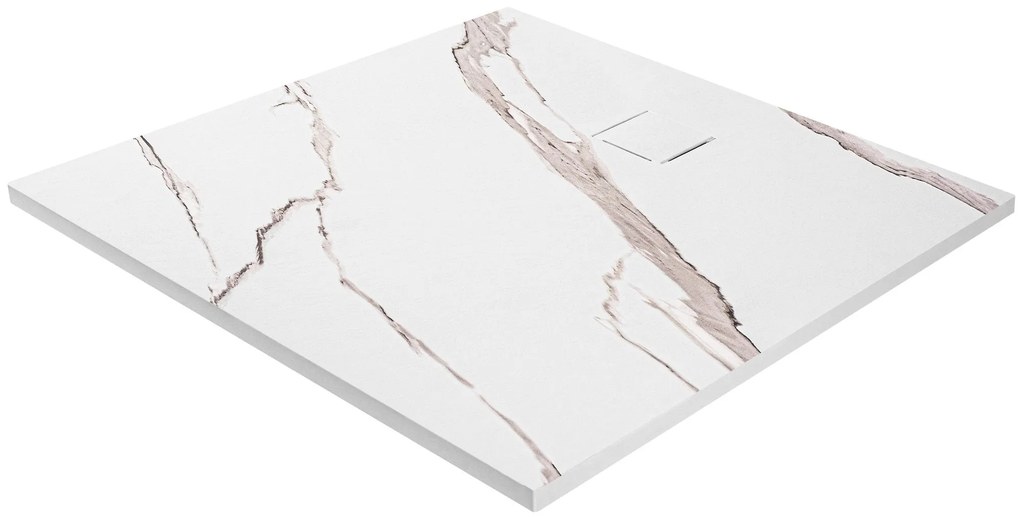 Zuhanytálca Magnum CARRARA WHITE 90x90