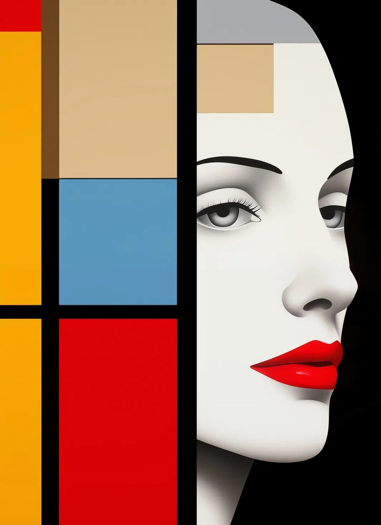 Poszter 40x55cm Geometrikus Pillantás a távolba