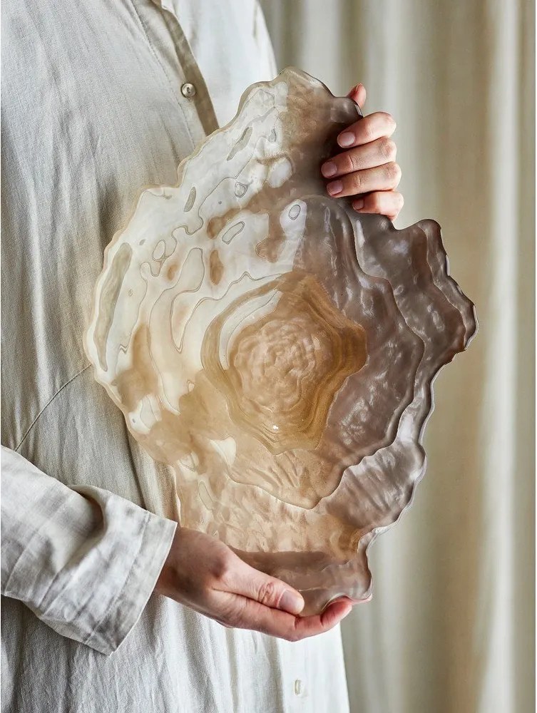 Üveg dekoratív tál 29x38 cm Aiku – Bloomingville