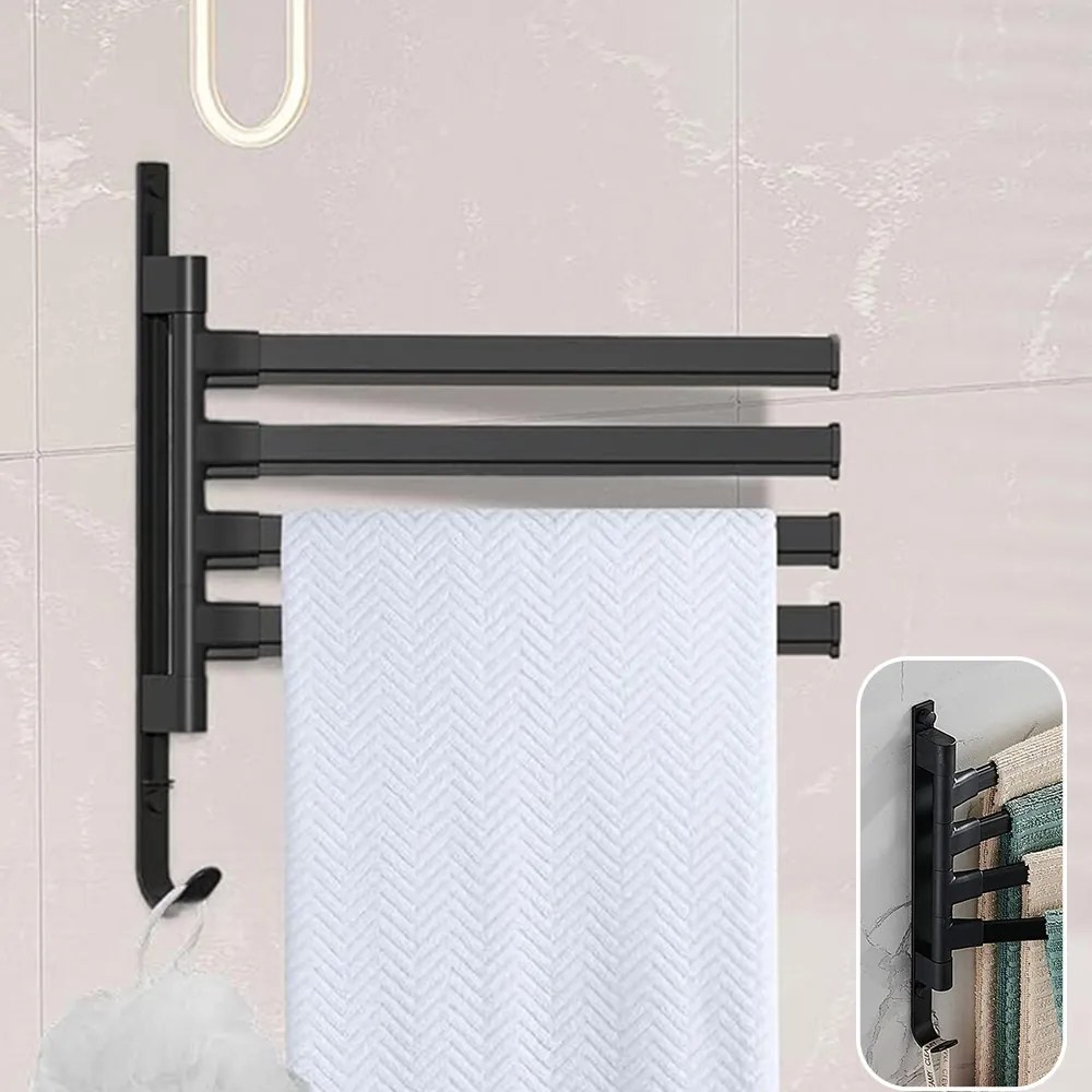 Fürdőszobai törölközőtartó fali mozgatható karok Fürdőszobába