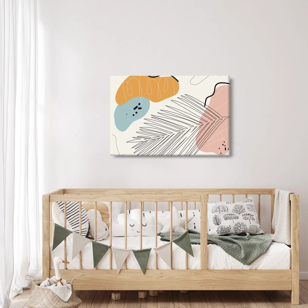 Kép - Levél illusztráció (90x60 cm)