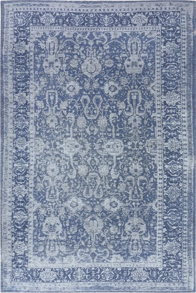 Szőnyeg nappaliba 120x180cm, univerzális, klasszikus kék mintával