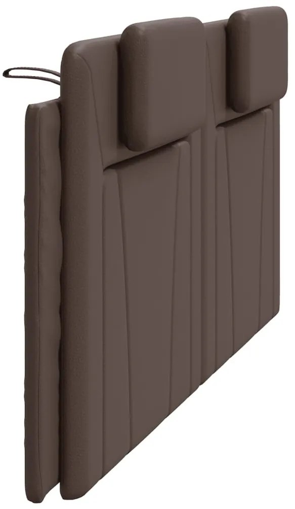 barna műbőr fejtámla párna Viana 200 cm