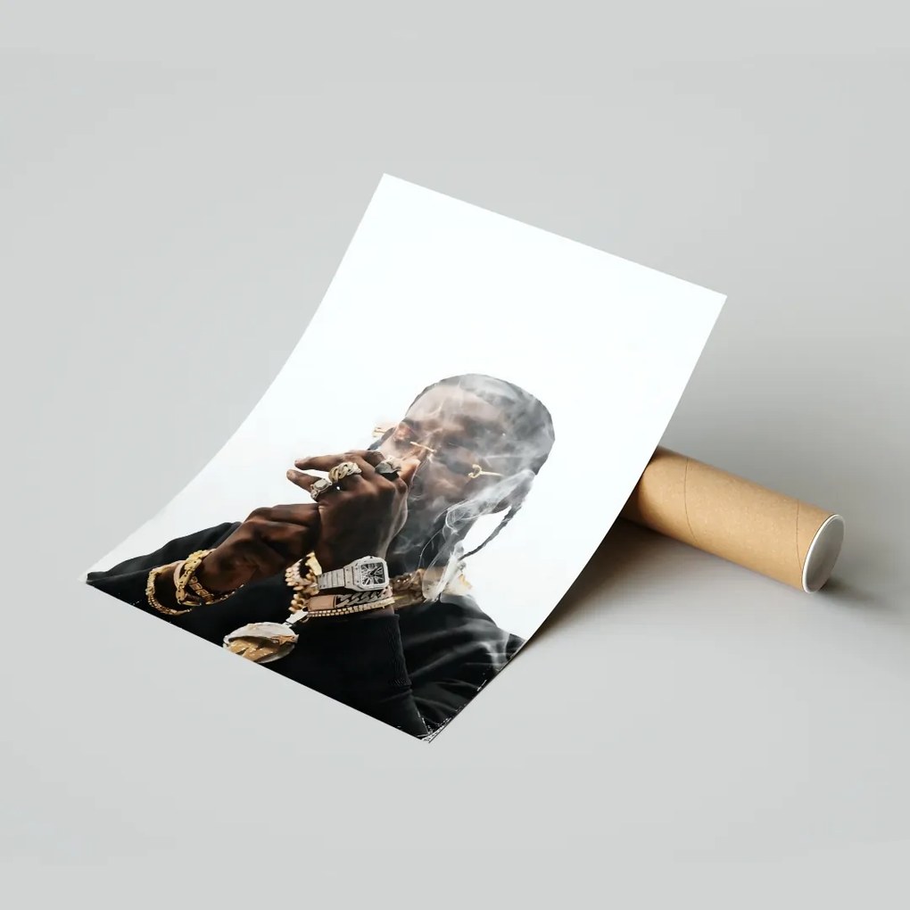 Pop Smoke Poszter Nappaliba 30x40 cm Ajándék ötlet