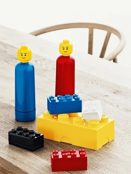 Uzsonnás doboz 10 x 20 x 7,5 cm, többféle - LEGO szín: kék