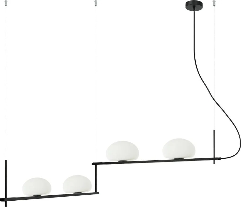 Italux modern függeszték kernio fekete opál itxpnd-357784-bk+w