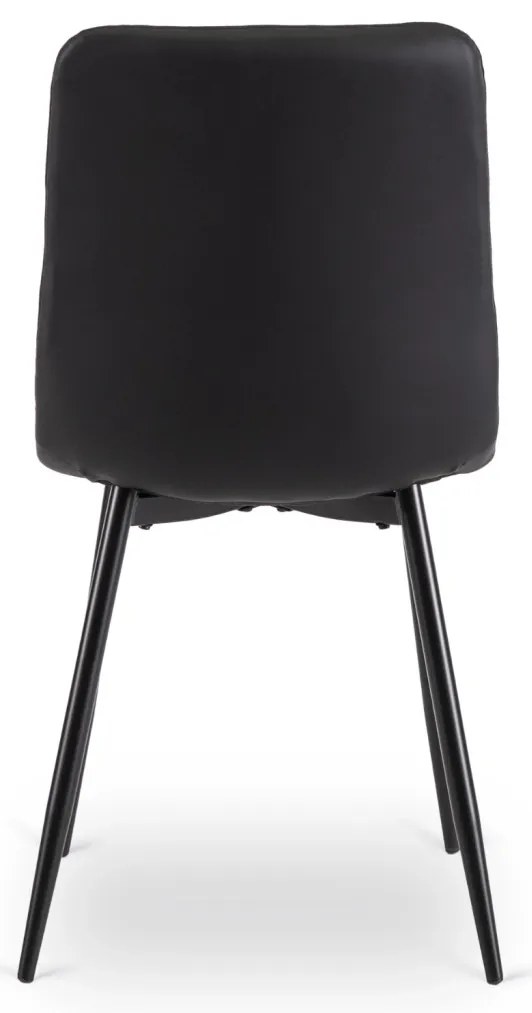 Krzesło DALVIN Czarne Ekoskóra