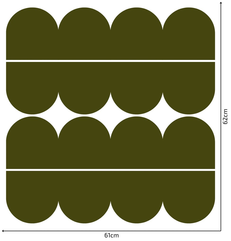 PIPPER. Textil öntapadó tapéta - Mini Ív - Khaki színű Szín: Sápadt