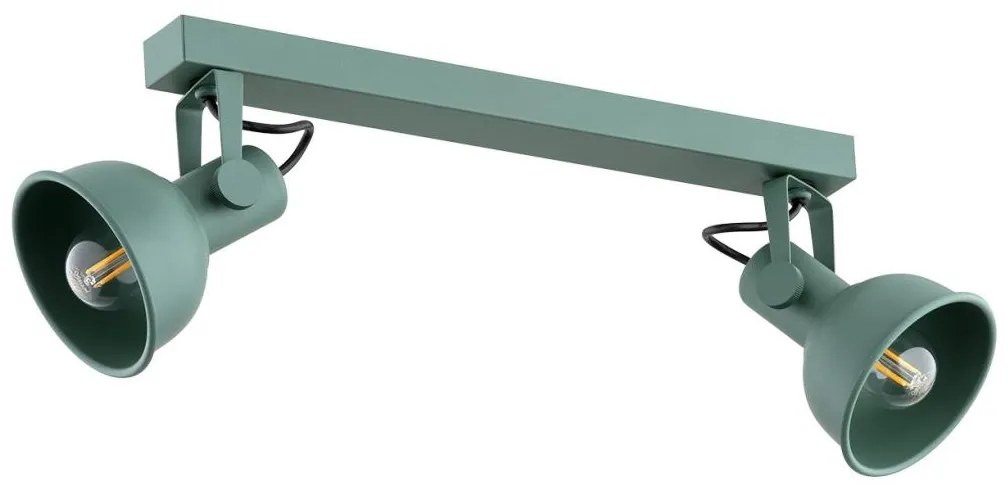 Argon 7174 - Spotlámpa LENORA 2xE14/7W/230V zöld