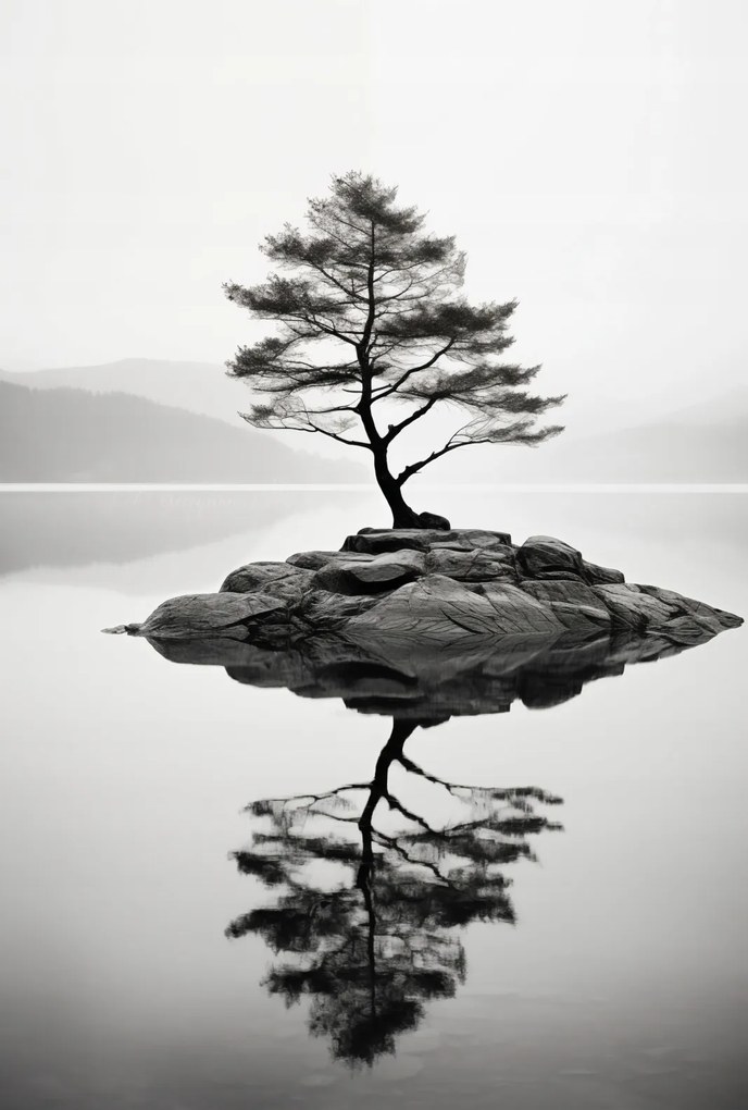 Poszter 61x90,5cm Magányos fa