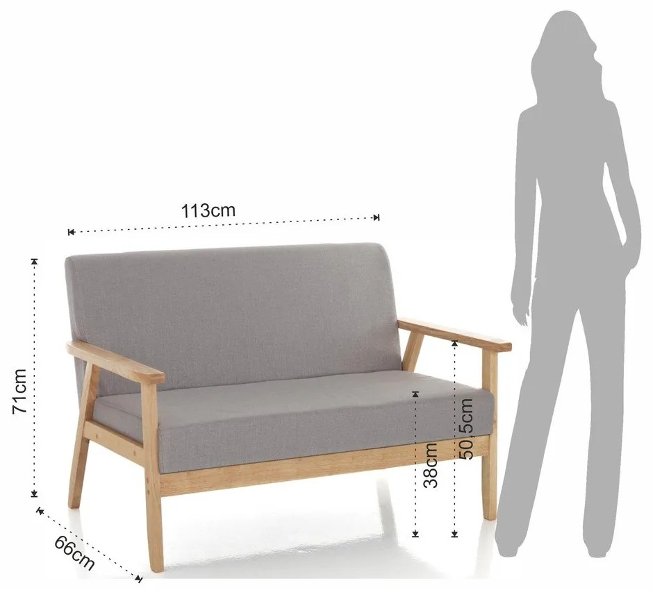 Kanapé 113 cm Teresa – Tomasucci
