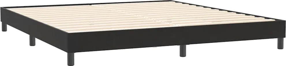 vidaXL fekete bársony ágykeret matrac nélkül 200x220 cm
