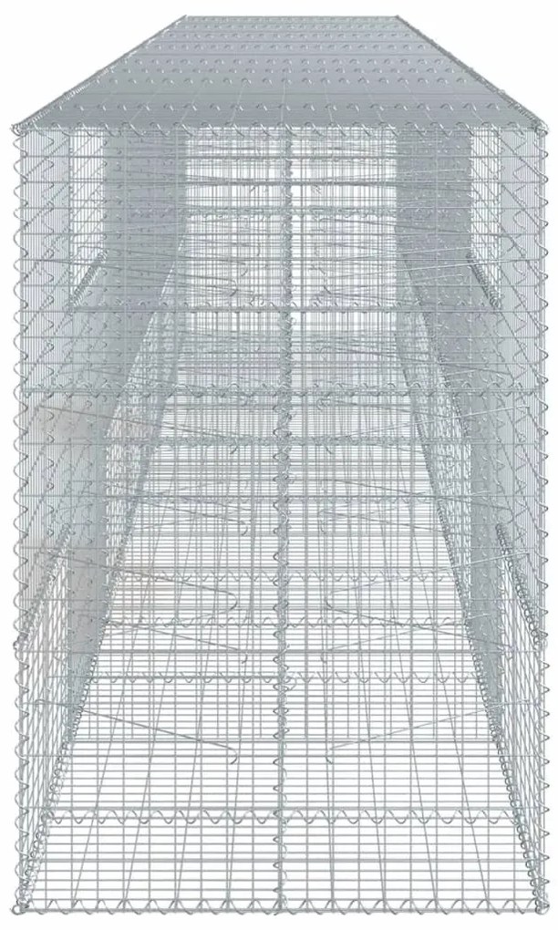 horganyzott vas gabion kosár fedéllel 700 x 100 x 150 cm