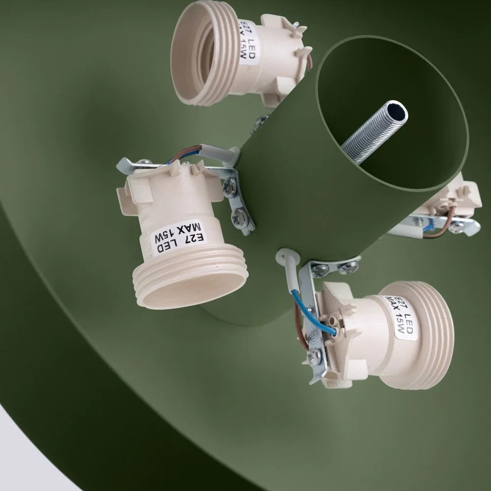 Zöld mennyezeti lámpa Blacko – Sollux