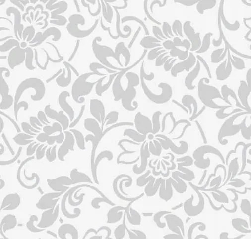 Furnér Szürke-ezüst Virágok 45cmx200cm G-10134