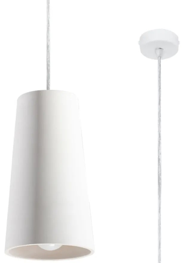 Armica fehér kerámia függőlámpa - Nice Lamps