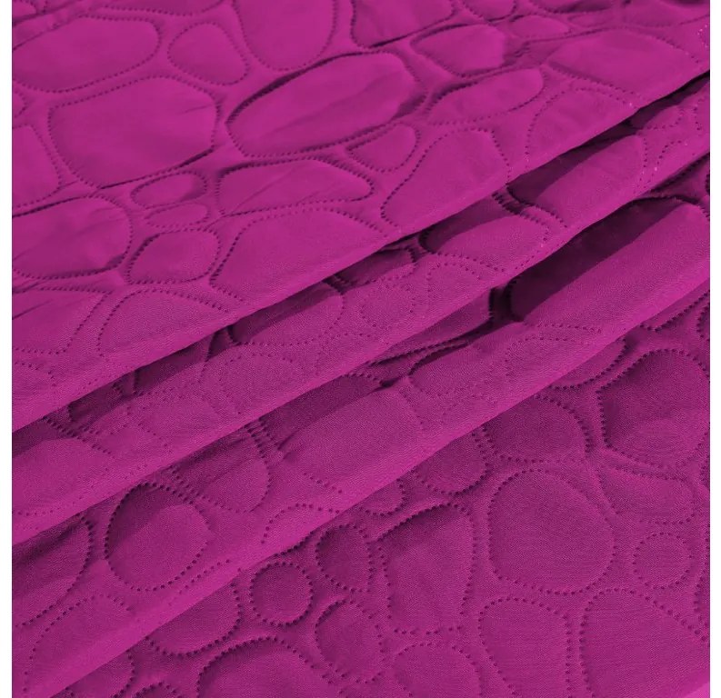 Lila ágytakaró STONE mintával Méret: 220 x 240 cm