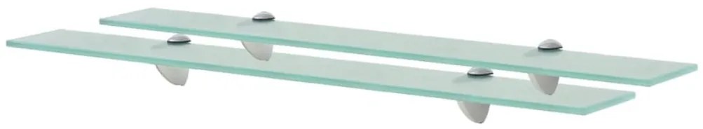2 db lebegő üvegpolc 70 x 20 cm 8 mm