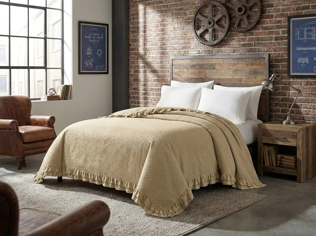 Ágytakaró MONTEGO, bézs Méret: 170 x 210 cm