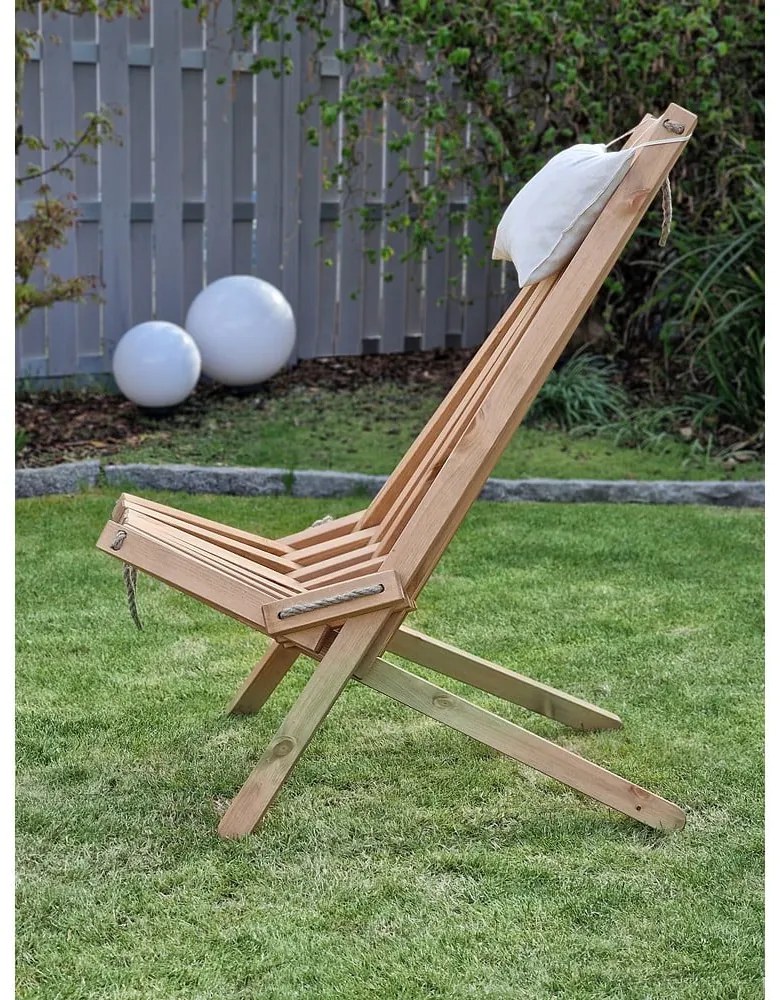 Natúr színű tömörfa kerti fotel Falun - Garden Pleasure