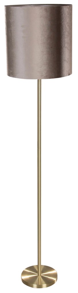 Állólámpa Sárgaréz Taupe Bársony Árnyékolóval 50cm - Simplo