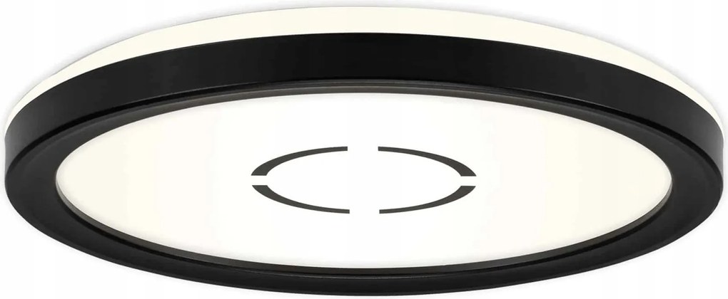 Briloner Slim Led panel 19 cm 12W 1400lm fekete kerek mennyezeti IP20