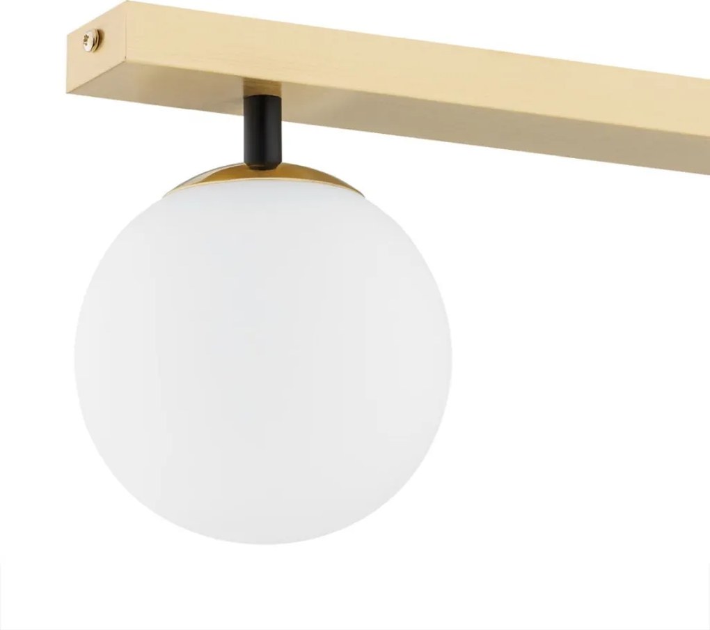 ARGON 1045 FREEMONT Glamour Mennyezeti Lámpa Sárgaréz, Opál Szőnyeg E14 IP20