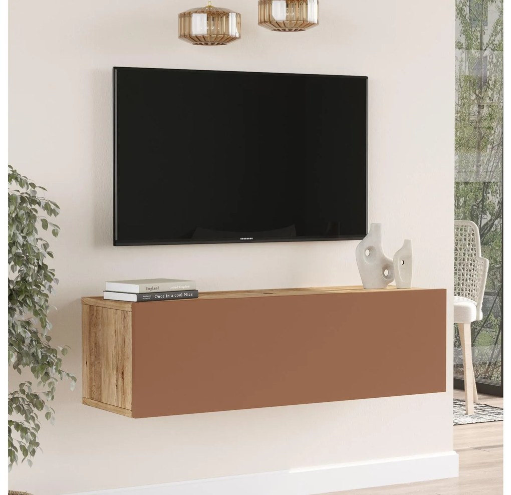 TV asztal/Szekrény France 12 (atlanti fenyő + tégla) . Akció -20%. 1102138