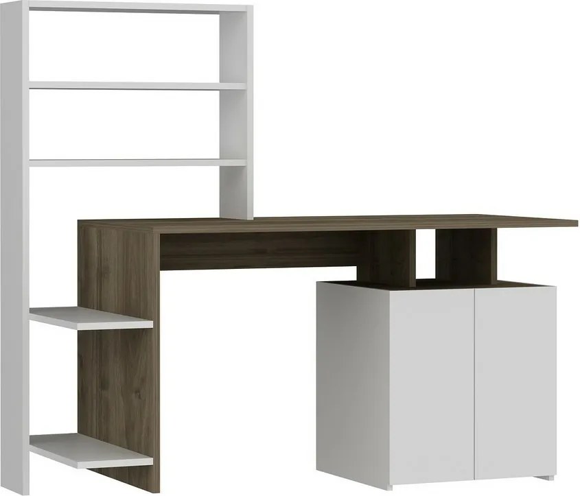 Melis Walnut and White íróasztal