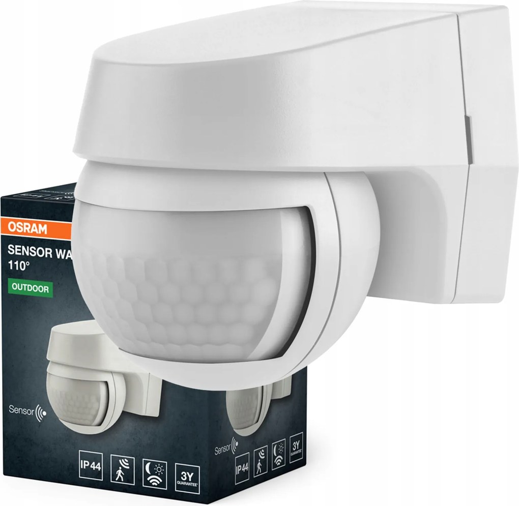 Mozgás- és alkonyérzékelő Kültéri Led Fehér IP44 Osram