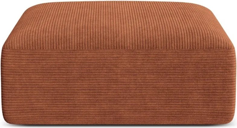 Terrakotta színű kordbársony lábtartó Campi – Cosmopolitan Design