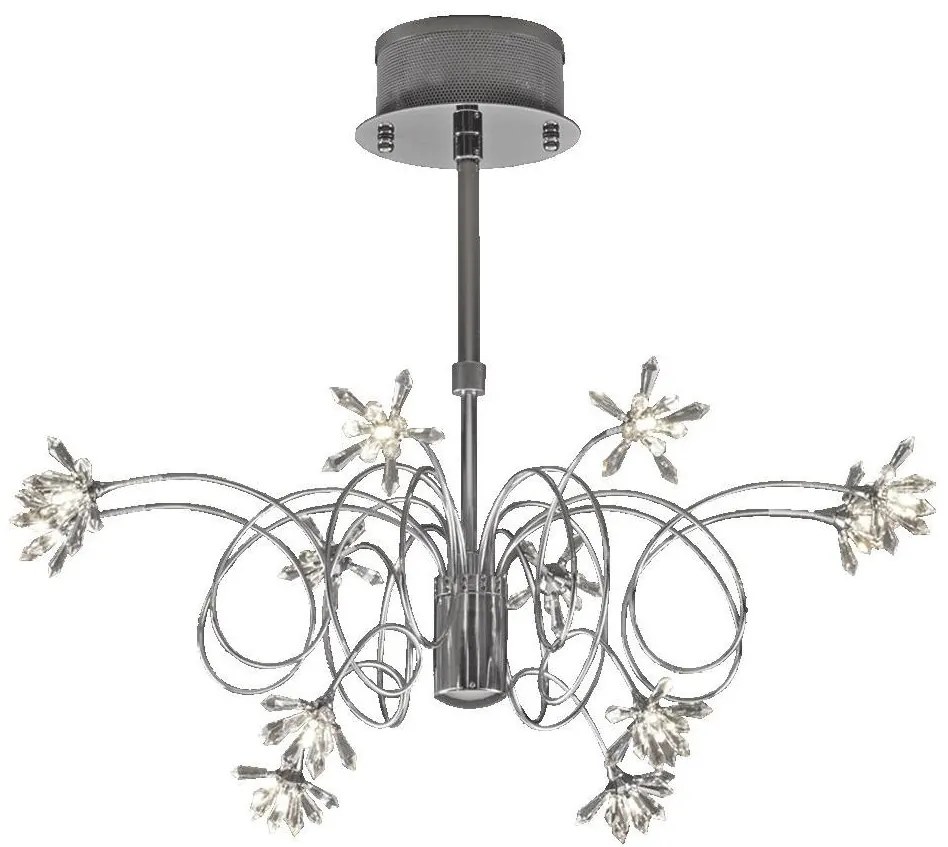 LUXERA 1570 - SCARLET csillár 12xG4/20W/230V