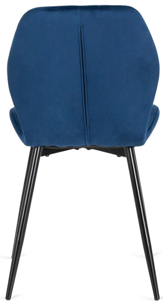 Sötétkék Bársony Étkezőszék. LUCKY