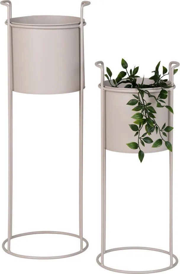 Rabo virágcserép, acél, homok, 2db