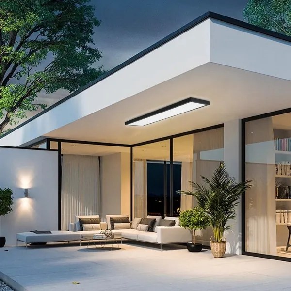 Brilagi-LED Dimmelhető fürdőszobai lámpatest FRAME SMART LED/50W/230V IP44 fekete+távirányító