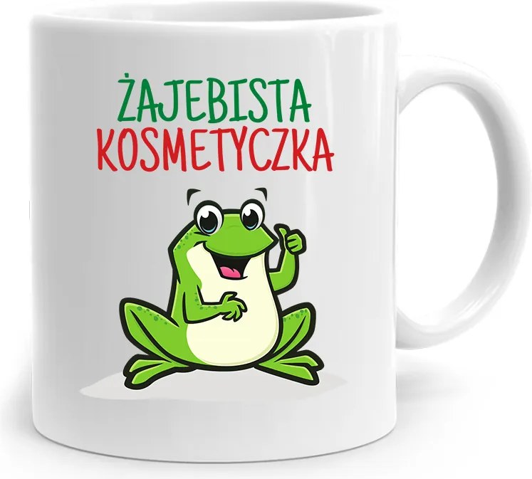 Bögre Ajándék Kozmetikusnak Békás Ajándék fényképes nyomtatással